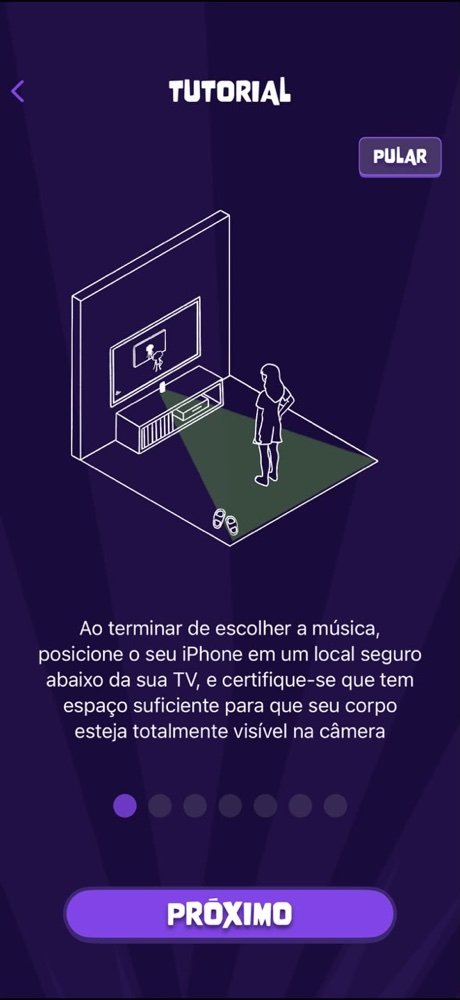 Dummy Dancing, tutorial on placing the iPhone below the TV