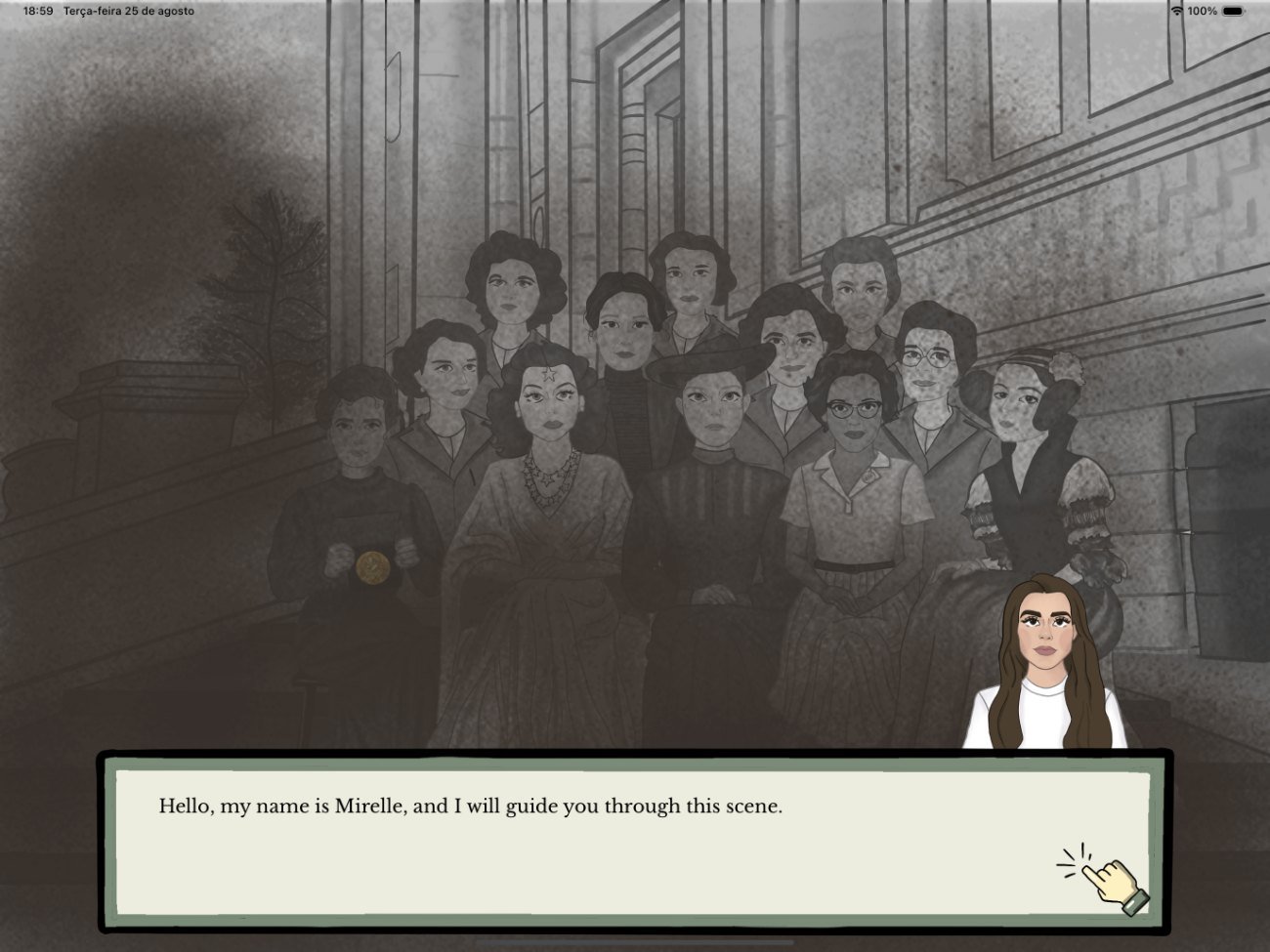Hidden Stories, guided narration scene
