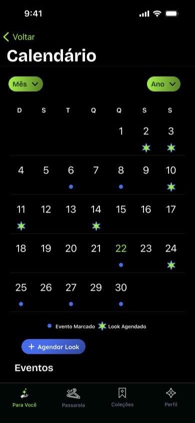 Ouzia, outfit calendar