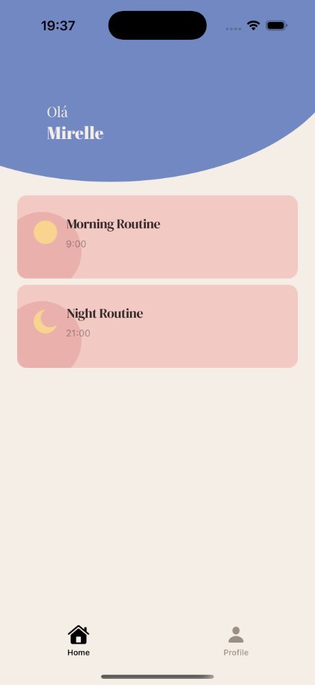 Skin Diary, routine screen